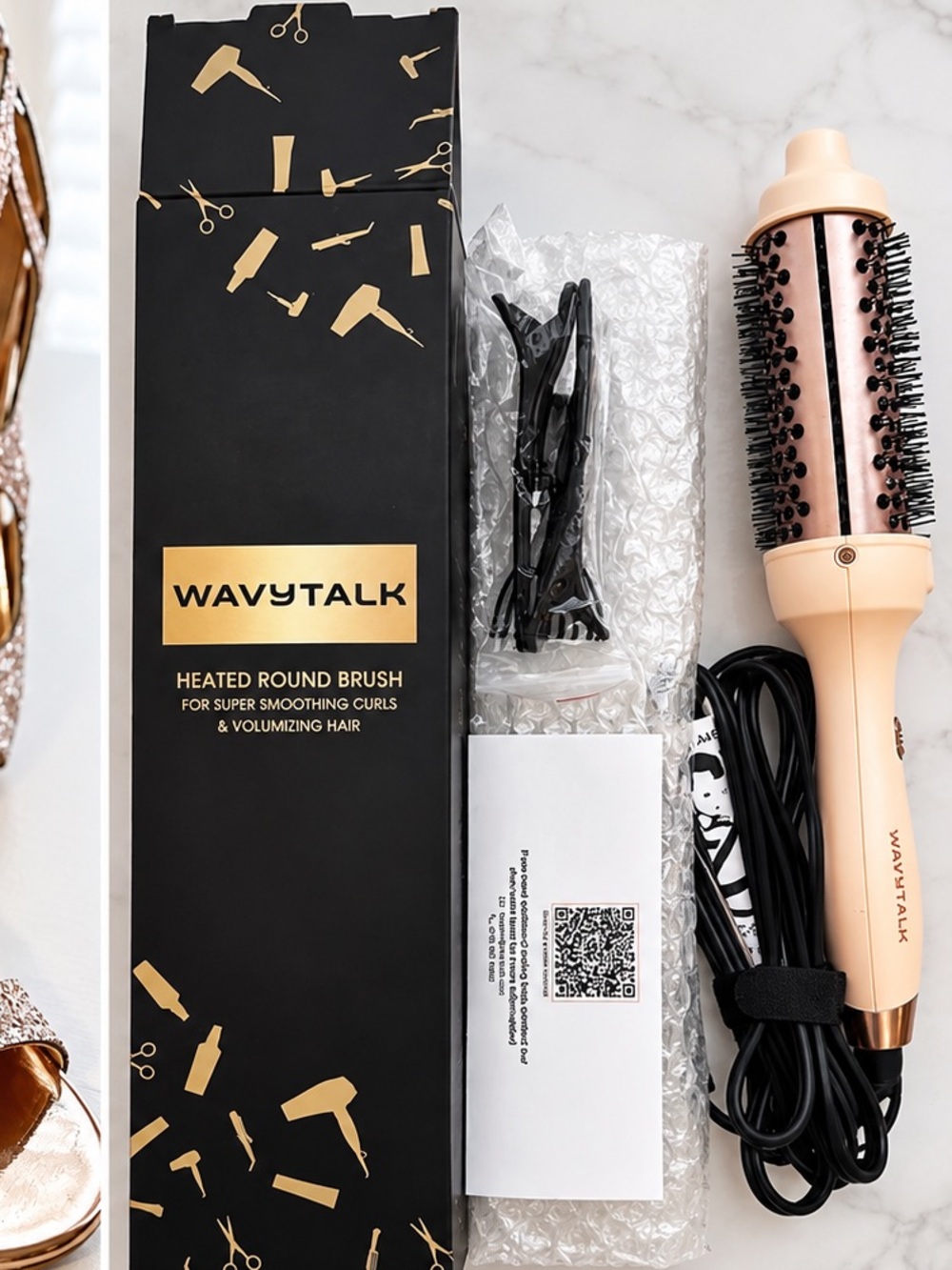 Wavytalk Gold Heated Round Brush